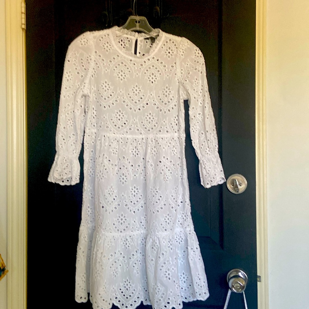 white eyelet dress